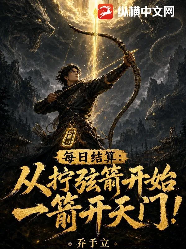 《每日结算：从拧弦箭开始一箭开天门！》小说封面