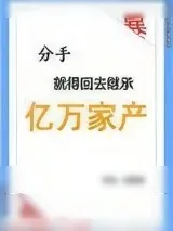 《分手就得回去继承亿万家产》小说封面