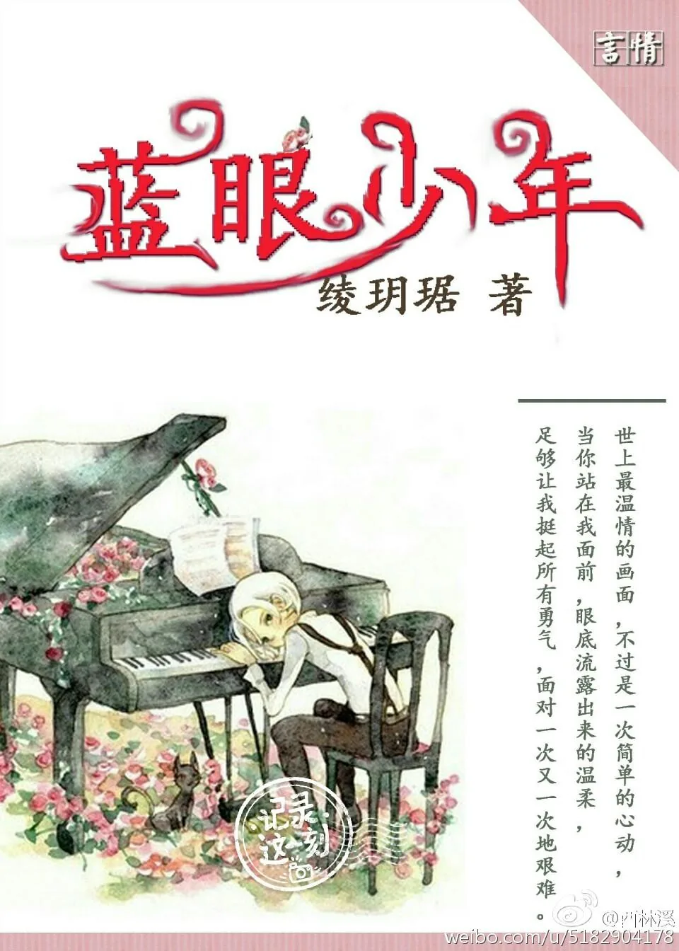 《蓝眼少年》小说封面