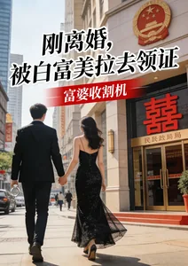 《刚离婚，被白富美拉去领证》小说封面