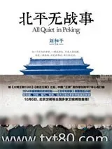 《北平无战事》小说封面