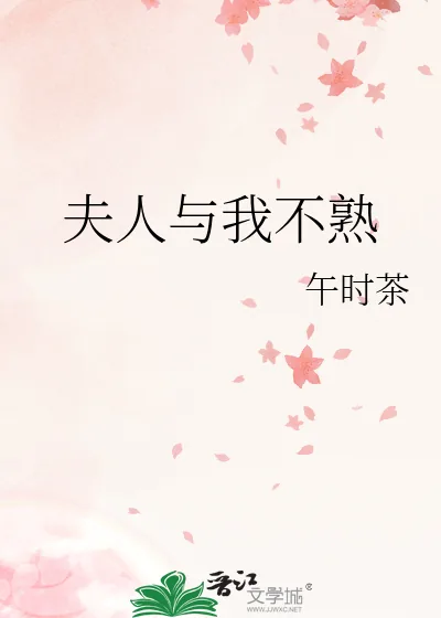 《夫人与我不熟》小说封面