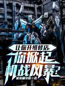 《让你开维修店，你掀起机战风暴？》小说封面