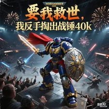 《要我救世,我反手掏出战锤40k》小说封面