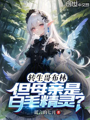 《转生哥布林，但母亲是白毛精灵？》小说封面