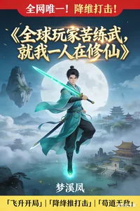 《全球玩家苦练武，就我一人在修仙》小说封面