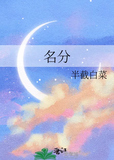 《名分》小说封面