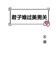 《君子难过美男关》小说封面