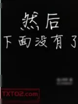 《然后下面没有了》小说封面